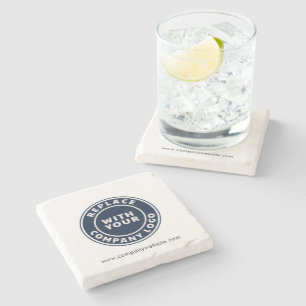 Posavasos De Piedra Logotipo Empresarial Evento Corporativo Anual Pers