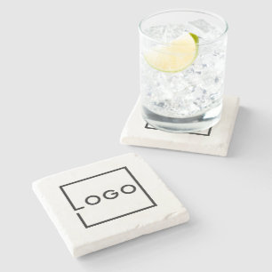 Posavasos De Piedra Logotipo empresarial personalizado