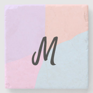 Posavasos De Piedra logotipo simple mínimo de monograma cocción person