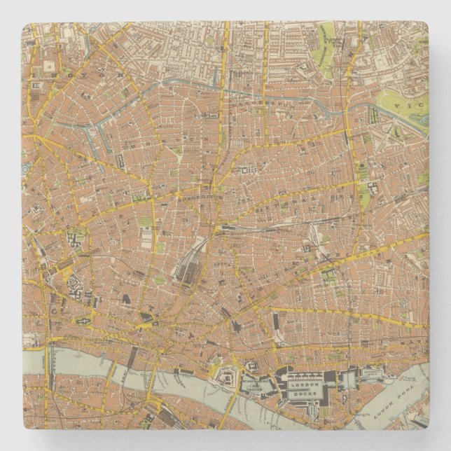 Posavasos De Piedra Londres de nordeste (Anverso)