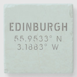 Posavasos De Piedra Longitud de Edinburgh Latitude