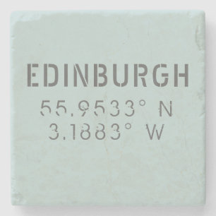Posavasos De Piedra Longitud de Edinburgh Latitude