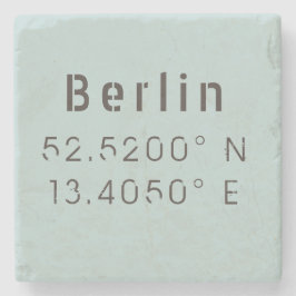 Posavasos De Piedra Longitud de la latitud de Berlín