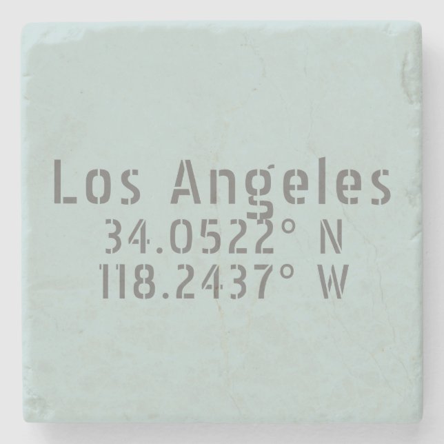 Posavasos De Piedra Longitud de los latigazos de Los Ángeles (Anverso)