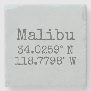 Posavasos De Piedra Longitud de Malibu Latitude