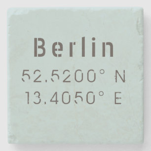 Posavasos De Piedra Longitud del Latitude Berlín