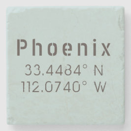 Posavasos De Piedra Longitud Phoenix Latitude