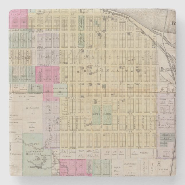 Posavasos De Piedra Lorenzo, Kansas (Anverso)