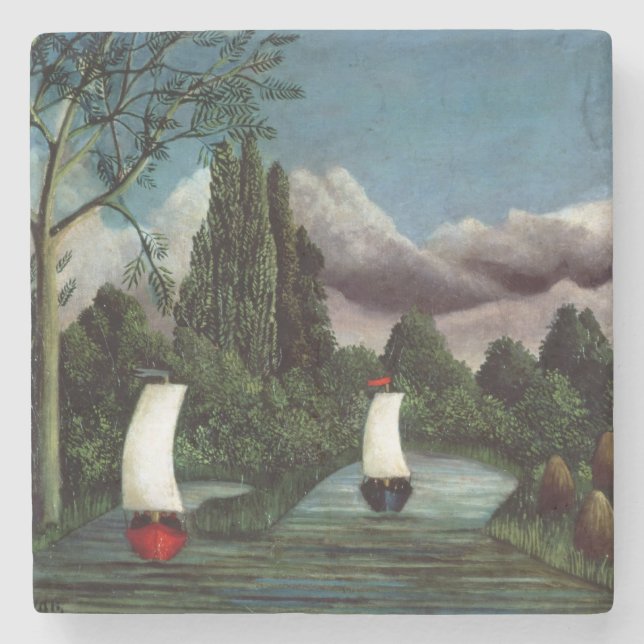 Posavasos De Piedra Los bancos del Oise, 1905 (aceite en lona) (Anverso)