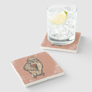 POSAVASOS DE PIEDRA LOS BÚHOS SABIOS