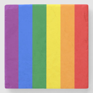 Posavasos De Piedra Los colores del arcoiris