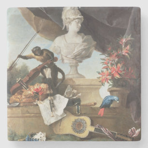 Posavasos De Piedra Los cuatro continentes: Europa, 1722 (aceite en