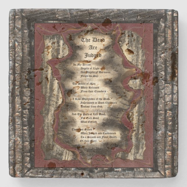 Posavasos De Piedra Los muertos son juzgados (Anverso)