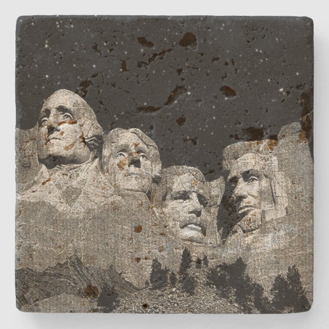Posavasos De Piedra Los presidentes estadounidenses Monte Rushmore, (Anverso)