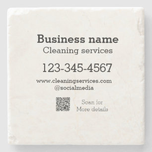 Posavasos De Piedra Los servicios de limpieza añaden número de direcci