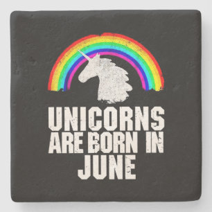 Posavasos De Piedra Los Unicornios Nacieron En Junio