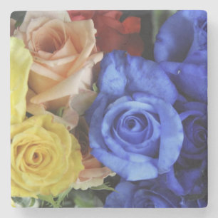 Posavasos De Piedra Los variados ramos de rosas