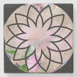 Posavasos De Piedra Lotus Blossom Floral Springtime