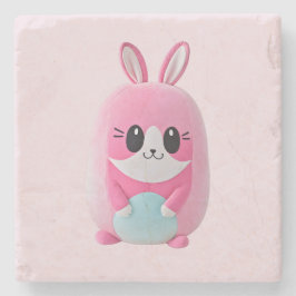 Posavasos De Piedra Lou Lou. Una criatura cariñosa, rosa