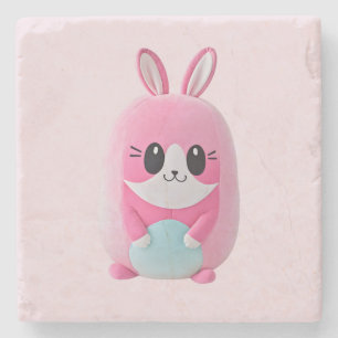 Posavasos De Piedra Lou Lou. Una criatura cariñosa, rosa