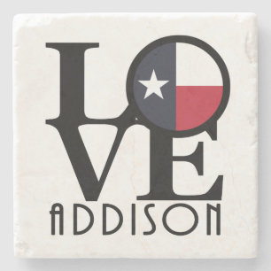 Posavasos De Piedra LOVE Addison Texas