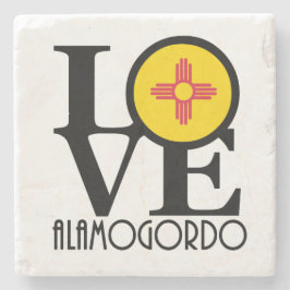 Posavasos De Piedra LOVE Alamogordo