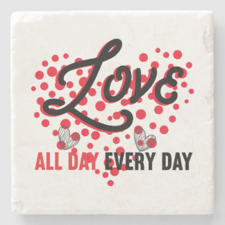 Posavasos De Piedra Love All Day, Every Day: Stylish Coasters