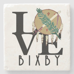 Posavasos De Piedra LOVE Bixby