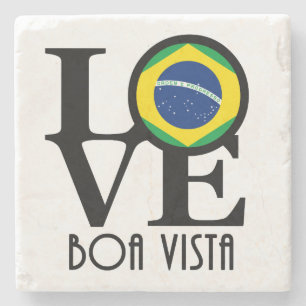 Posavasos De Piedra LOVE Boa Vista Brasil