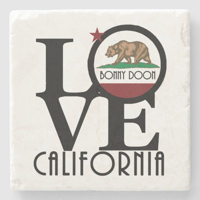 Posavasos De Piedra LOVE Bonny Doon (Anverso)