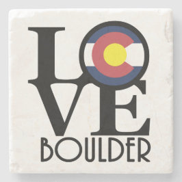 Posavasos De Piedra LOVE Boulder
