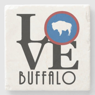 Posavasos De Piedra LOVE Buffalo Wyoming