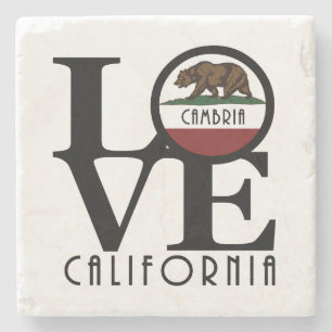 Posavasos De Piedra LOVE Cambria California
