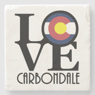 Posavasos De Piedra LOVE Carbondale
