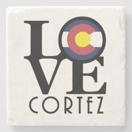 Posavasos De Piedra LOVE Cortez Colorado