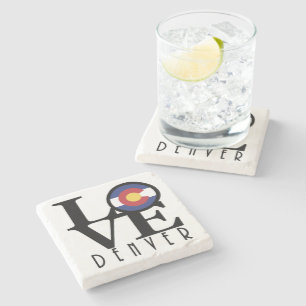 Posavasos De Piedra LOVE Denver Colorado