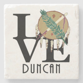 Posavasos De Piedra LOVE Duncan Oklahoma