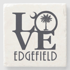 Posavasos De Piedra LOVE Edgefield SC