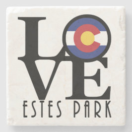 Posavasos De Piedra LOVE Estes Park CO