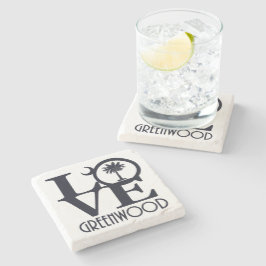 Posavasos De Piedra LOVE Greenwood South Carolina