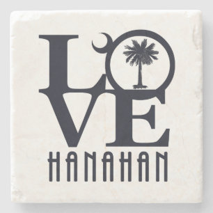 Posavasos De Piedra LOVE Hanahan SC