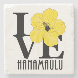 Posavasos De Piedra LOVE Hanamaulu Hawaii