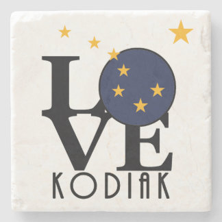 Posavasos De Piedra LOVE Kodiak Alaska