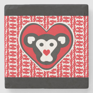 Posavasos De Piedra LOVE MONKEY LOVE SPECIAL by Masanser