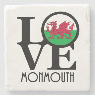 Posavasos De Piedra LOVE Monmouth Wales