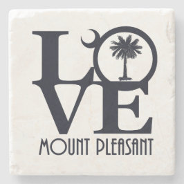 Posavasos De Piedra LOVE Mount Pleasant SC