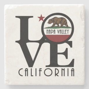 Posavasos De Piedra LOVE Napa Valley, California