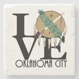 Posavasos De Piedra LOVE Oklahoma City