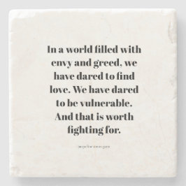 Posavasos De Piedra Love quote