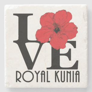 Posavasos De Piedra LOVE Royal Kunia Red Hibiscus